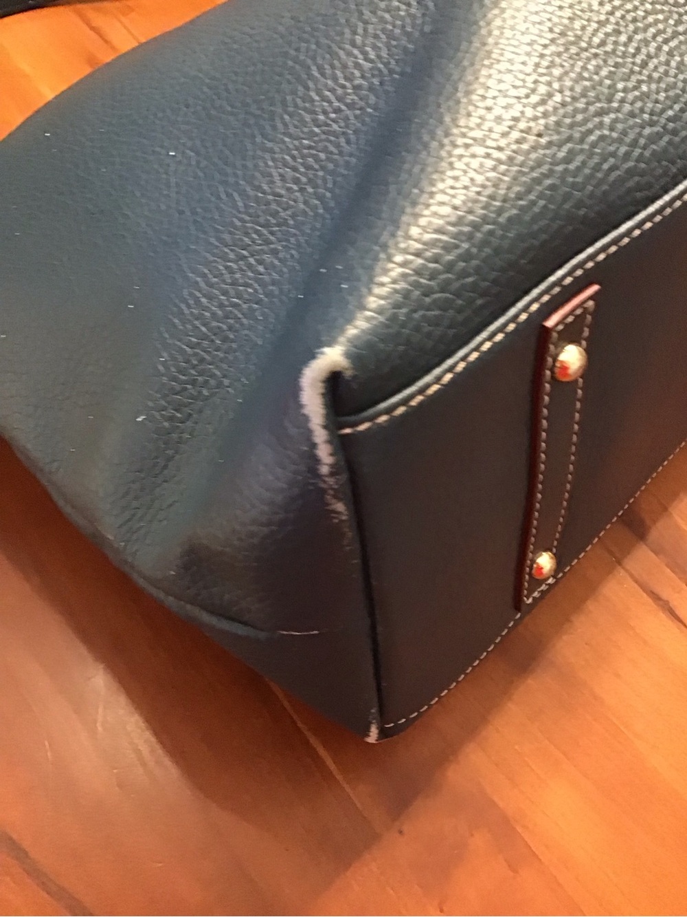 Dooney & Bourke Teal Leather Hobo Bag - Picture 13 of 14
